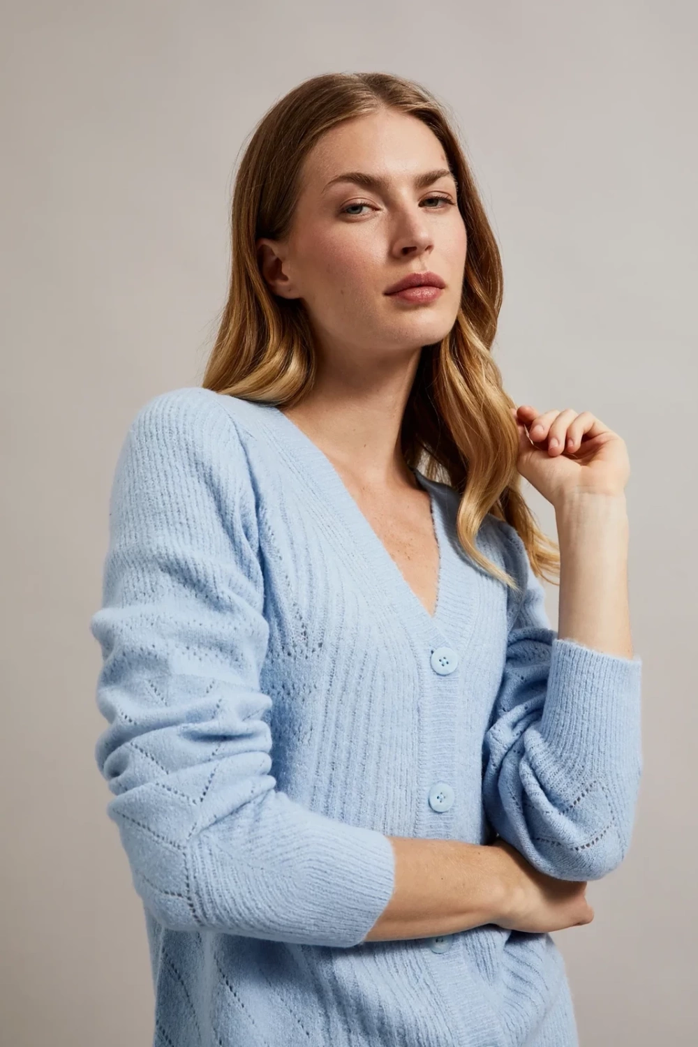 Marisse Women&#039;s Sweater Z-Sw-4508 L.Blue