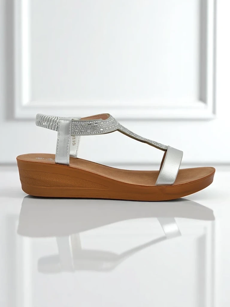 Resti Women&#039;s Wedge Sandals with Cubic Zirconia Agaya