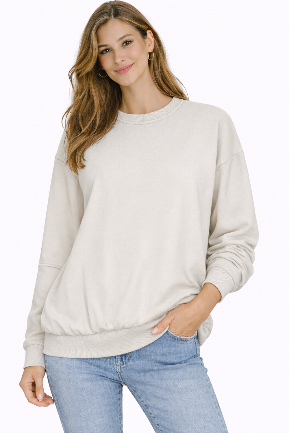 Обеци FASHION Бежови