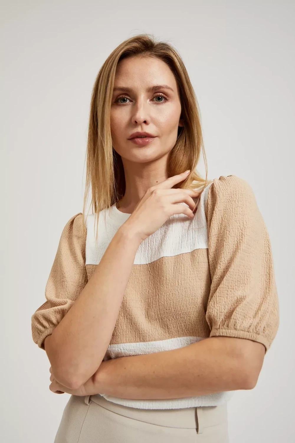 Marisse Women&#039;s Blouse L-Ts-4309 Beige