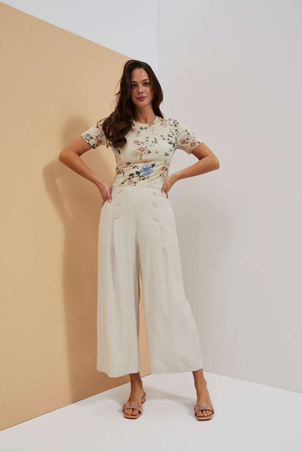 WOMEN'S T-SHIRT L-TS-4095 NOT WHITE