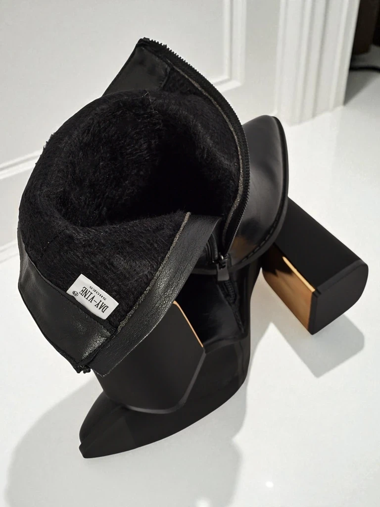 Resti Women's Eco-Leather Heeled Ankle Boots AshenPurl