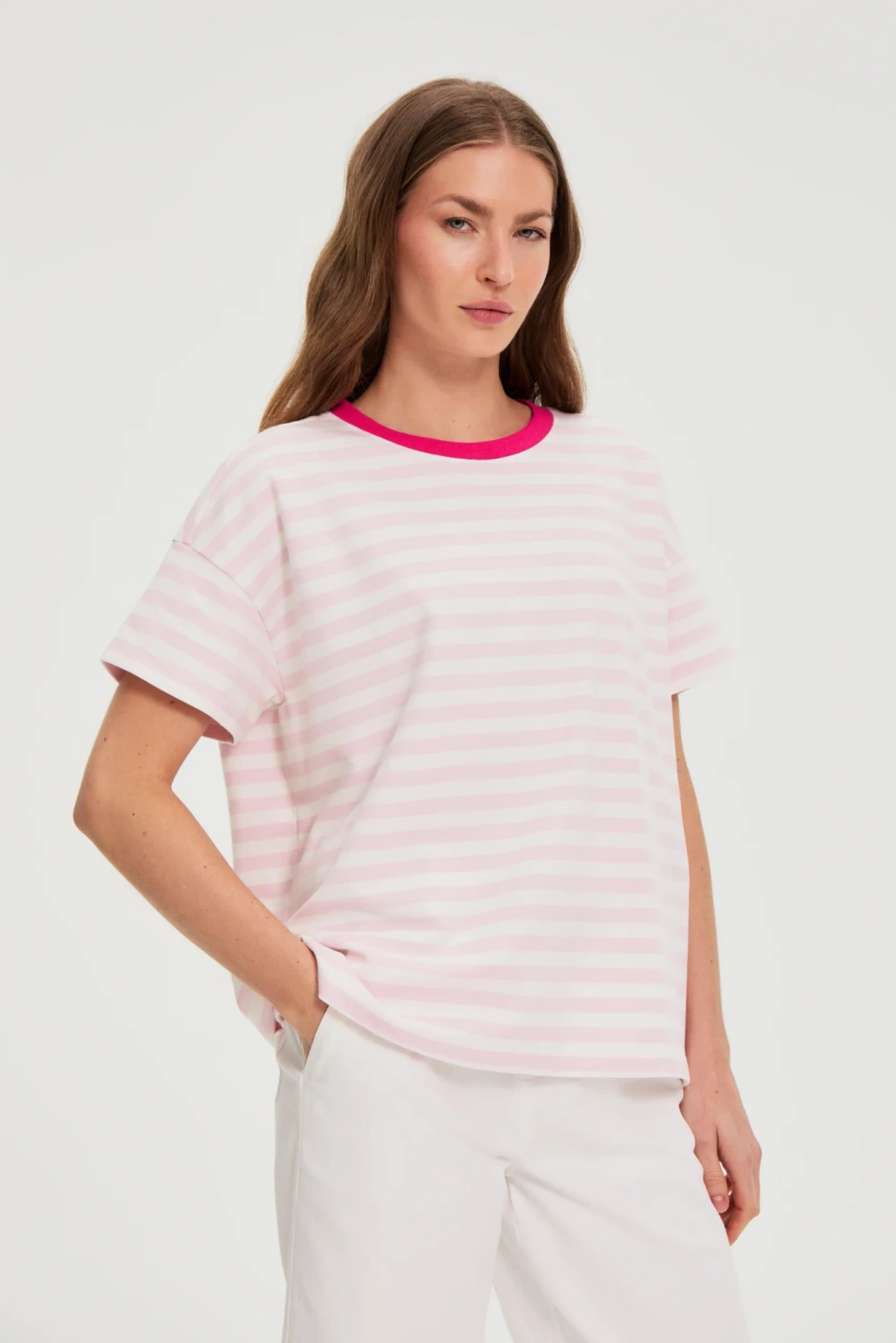 Marisse WOMEN'S SWEATSHIRT L-BL-4911 L.PINK