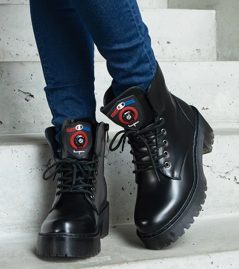 Gemre Botinele negre pentru femei Ranco