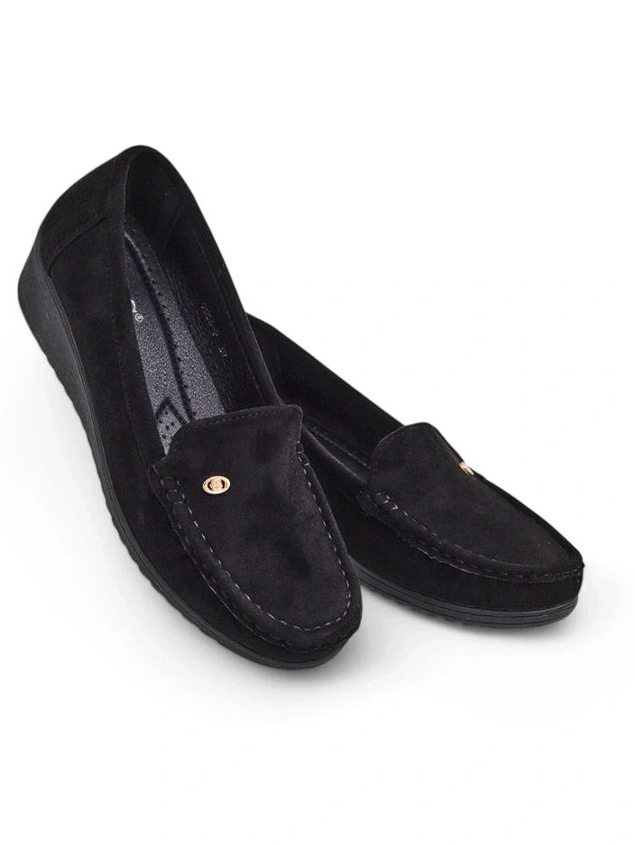 Resti Women's moccasins on a low wedge Lepolt