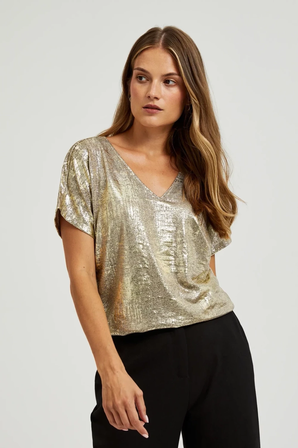 Marisse Women's T-Shirt Z-Ts-4527 Gold