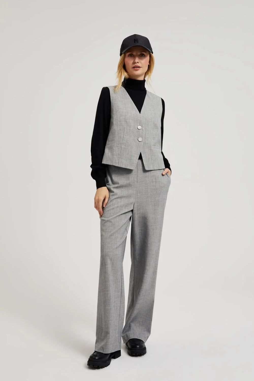 Marisse Women's Trousers Z-Sp-4518 Grey