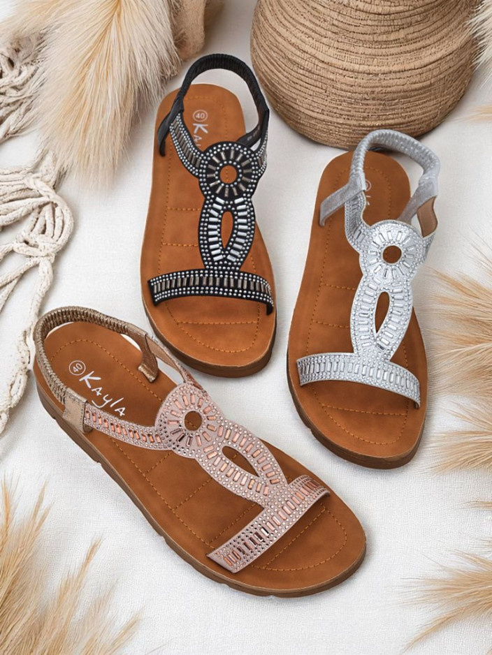 Resti Lola Grace Women's Royal Fashion Sandals with Decorative Straps