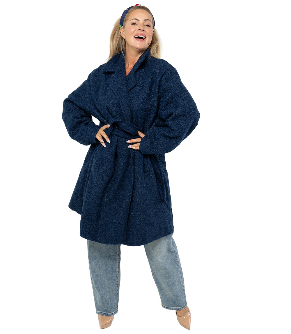 Pri Women's TEDDY boucle fabric bear coat