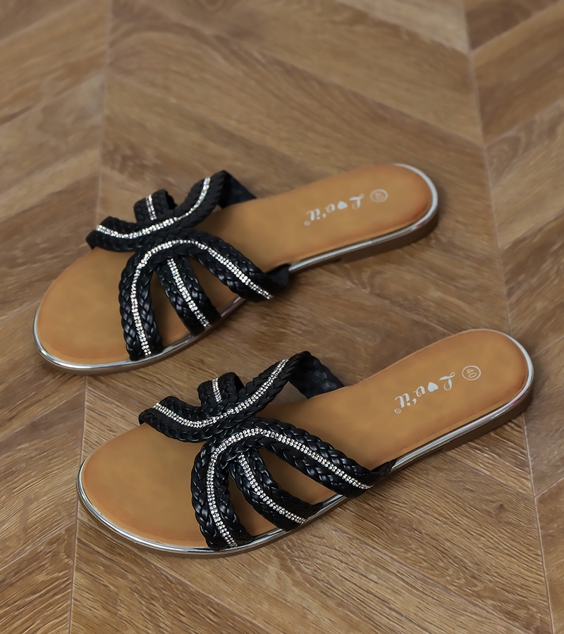 D/CEO Beige flat sandals with buckles on straps Liluna
