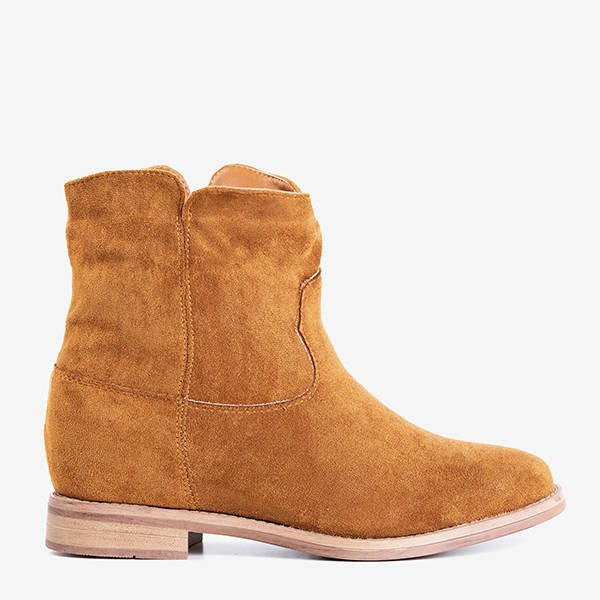 Resti Brown cowboy boots on a covered wedge Terband - Footwear