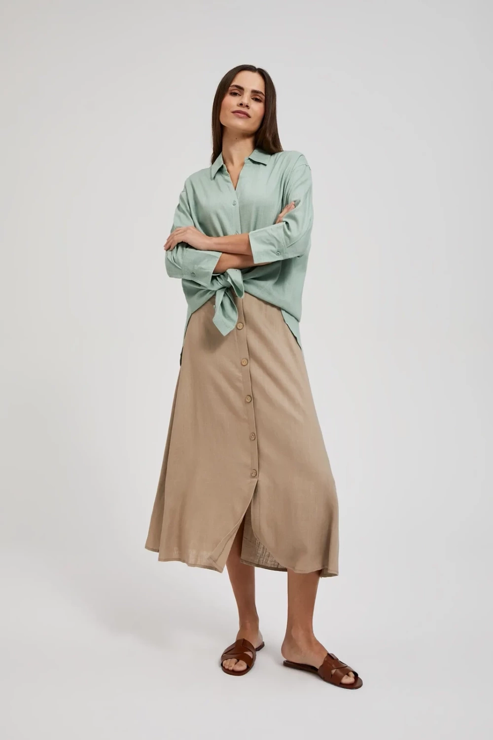 Marisse Women&#039;s Skirt L-Sc-4315 L.Beige