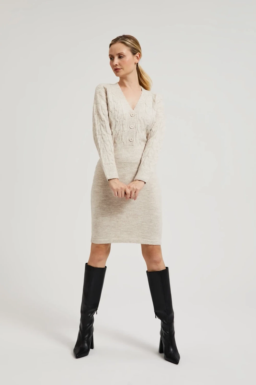Marisse Women's Dress Z-Su-4523 Beige Mel