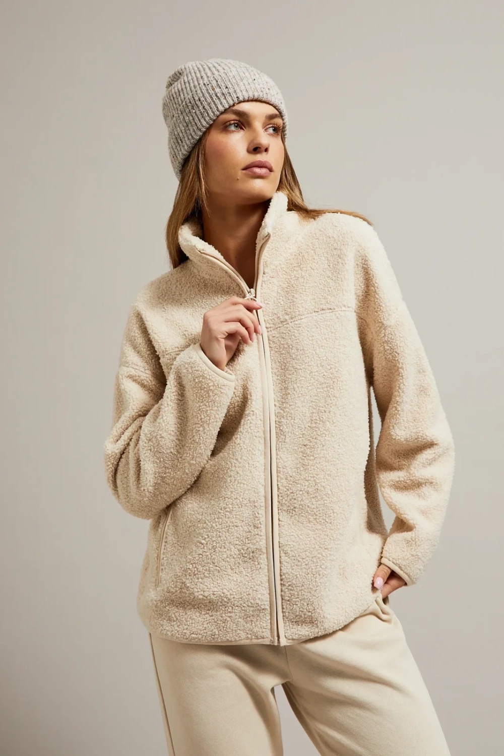 Marisse Women&#039;s Sweatshirt Z-Bl-4519 L.Beige
