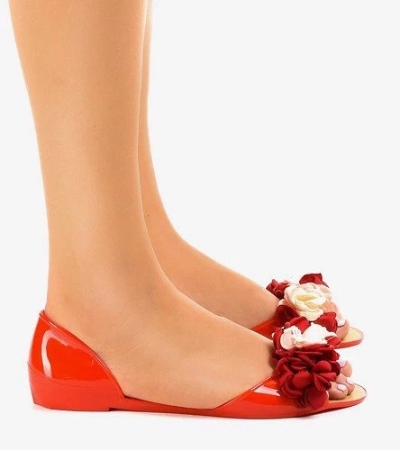 primohurt Granatowe trampki na białej podeszwie tenisówki damskie