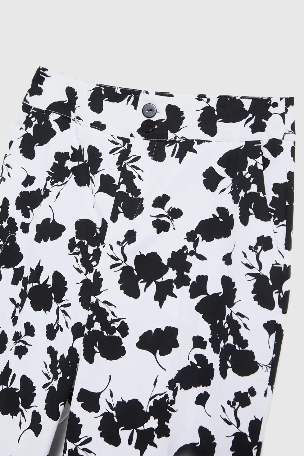 Women's patterned pants MOODO - black/white