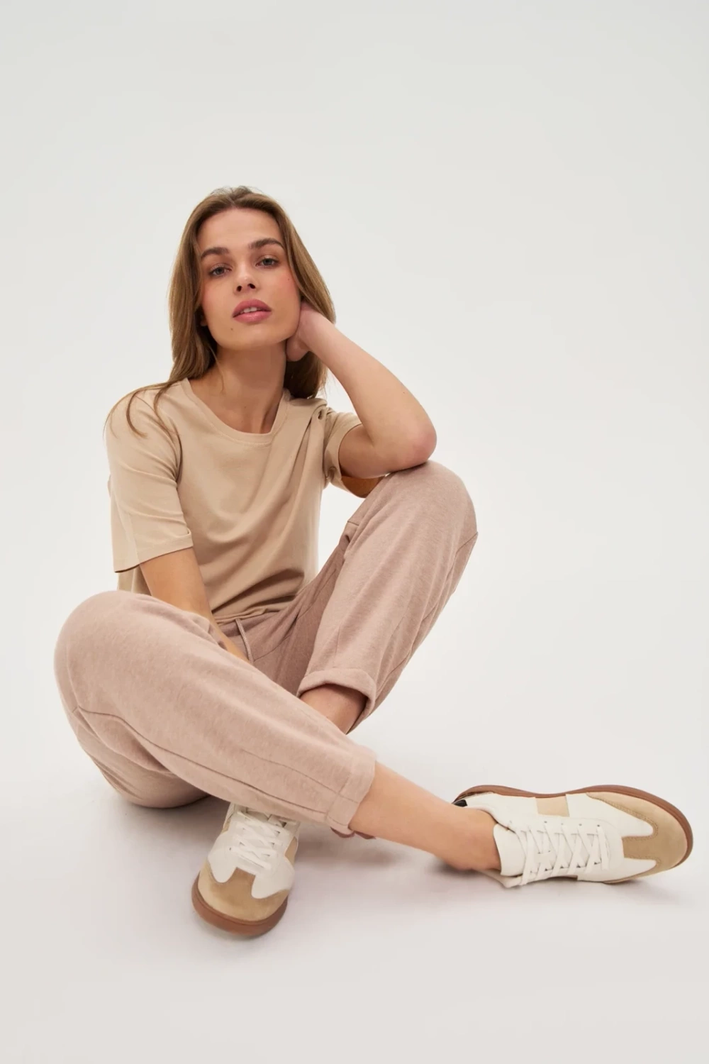 Marisse WOMENS JOGGING PANTS Z-DR-4800 L.BROWN MEL