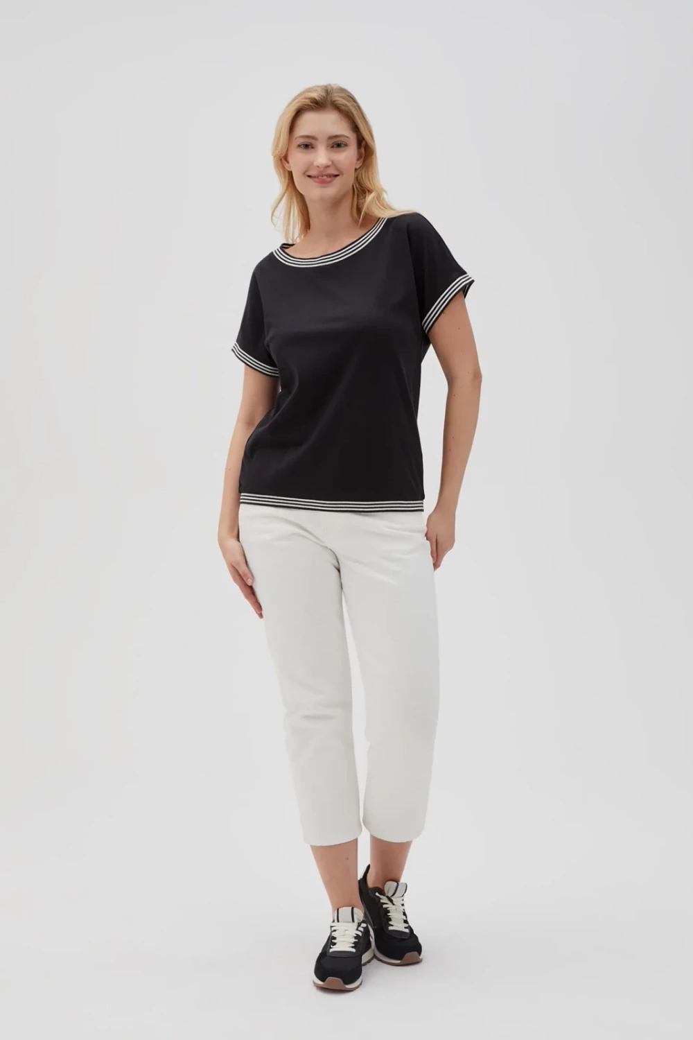 Marisse Women's T-Shirt L-Ts-4637 Black