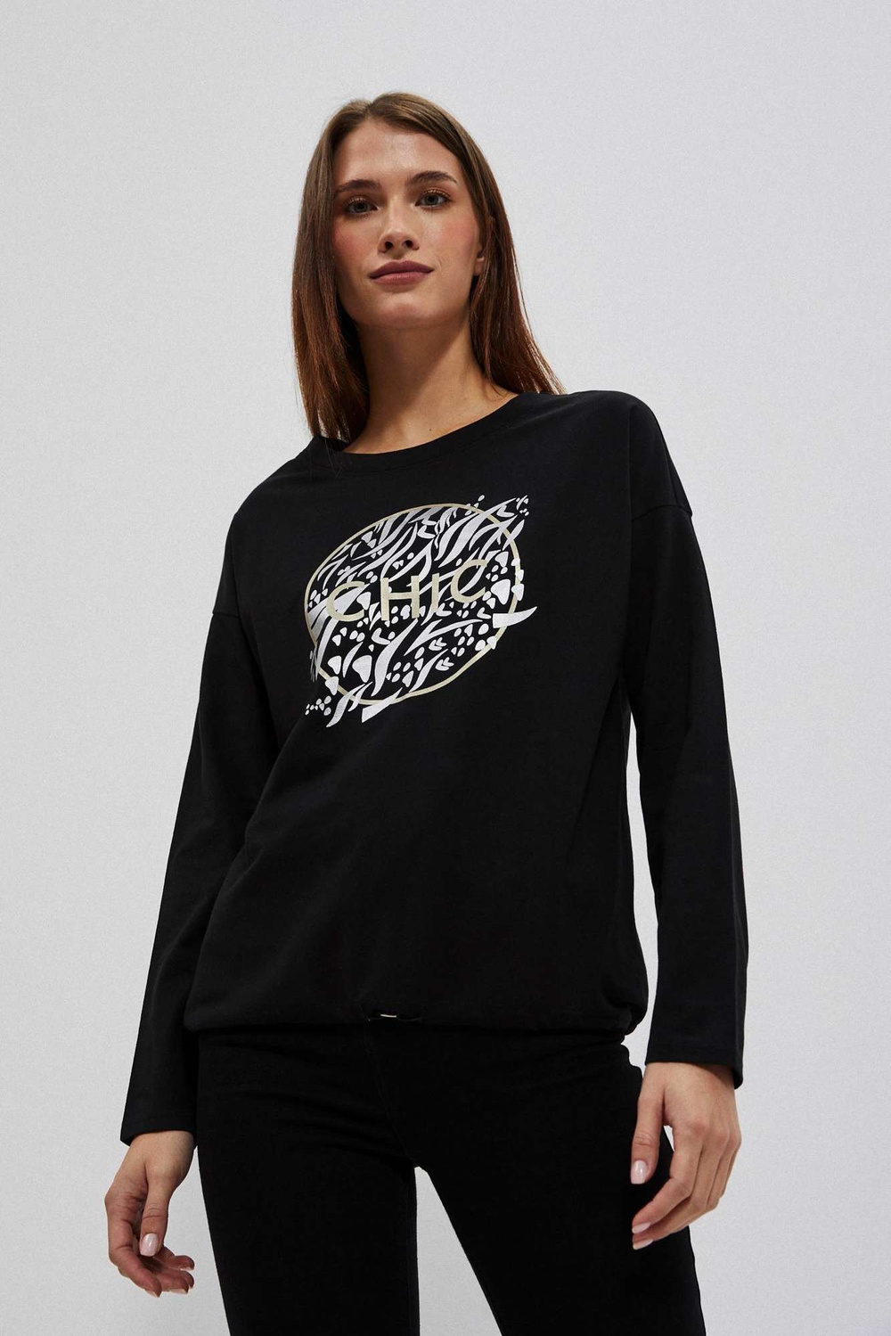 Marisse Women's Blouse L-Ts-4007 Black