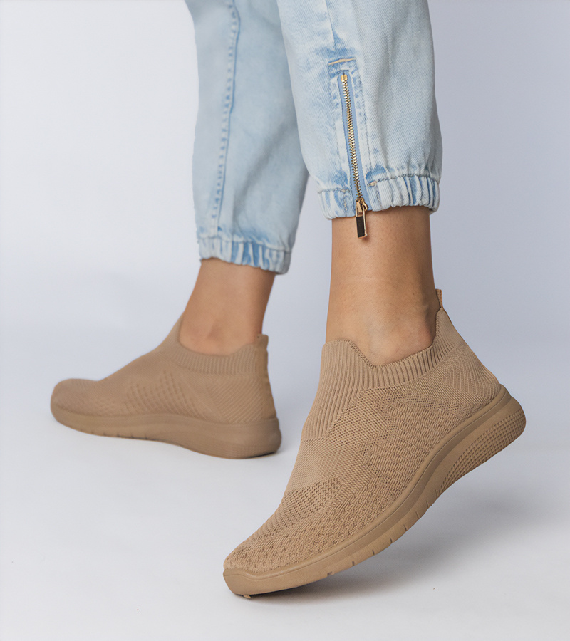 Gemre Adidași sport bej cu guler șosetă Kreta