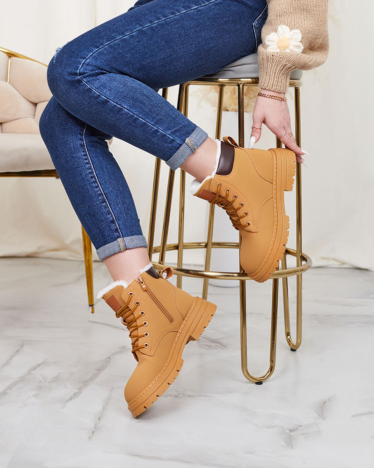 Resti Camel women&#039;s insulated Radoras trapper boots