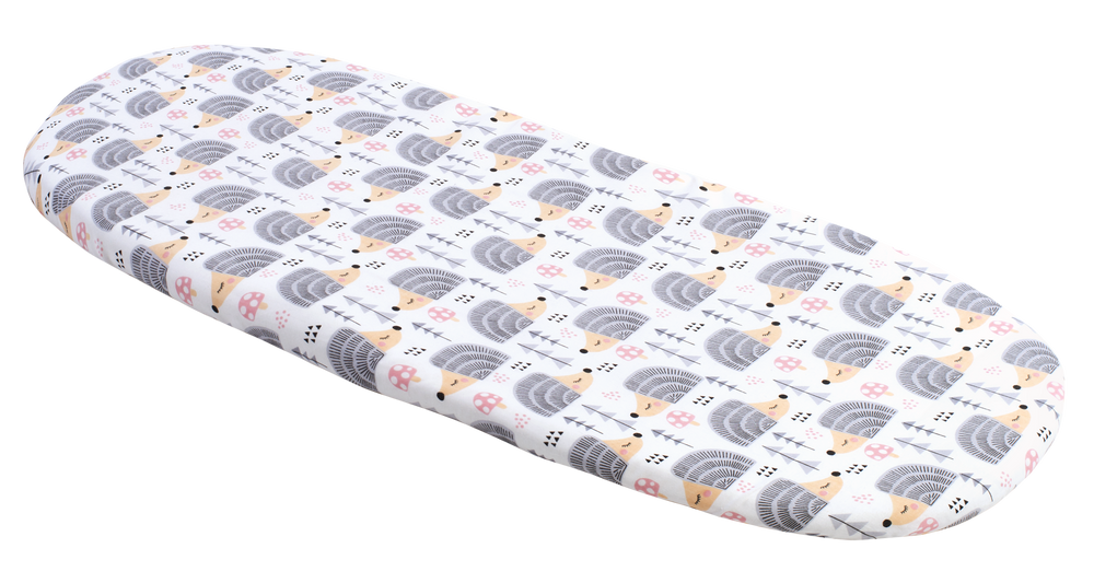 Medi Partners Fitted sheet for a stroller - cotton - Gray hedgehogs