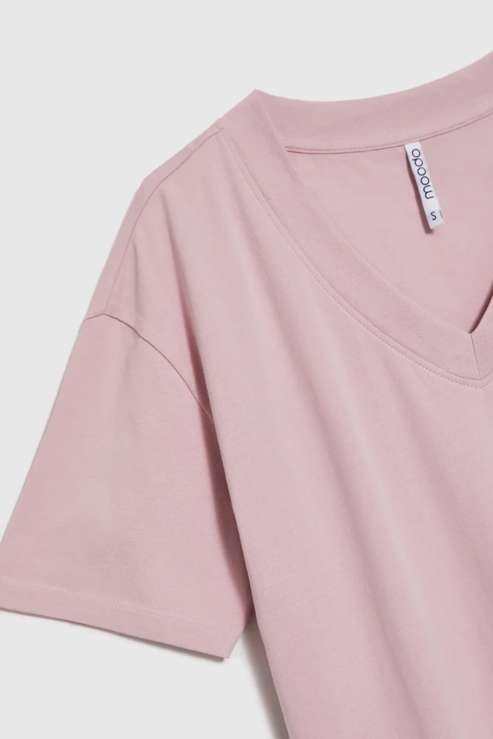 Marisse Pink V-Neck T-Shirt