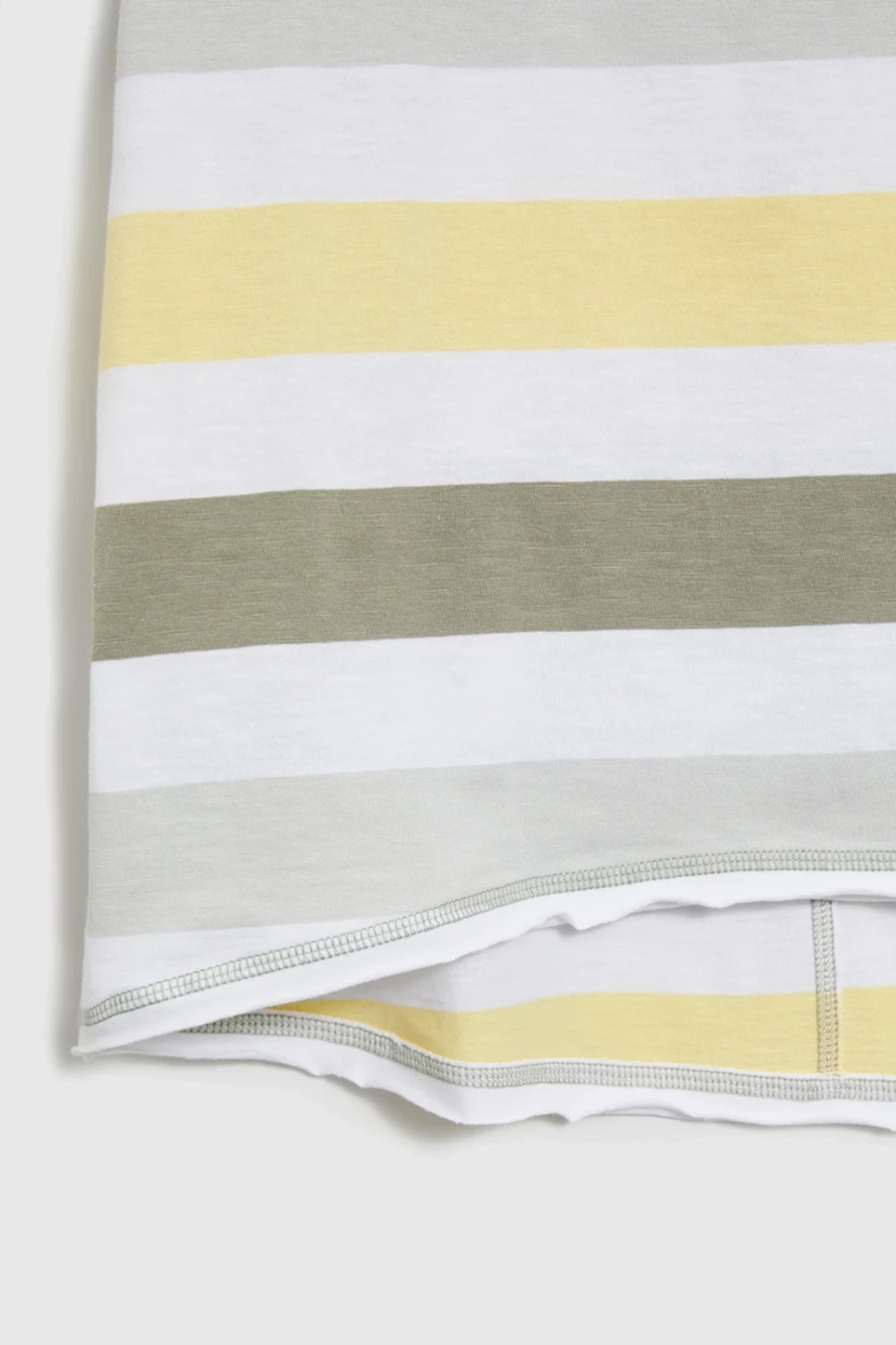 Marisse White Striped Cotton T-Shirt