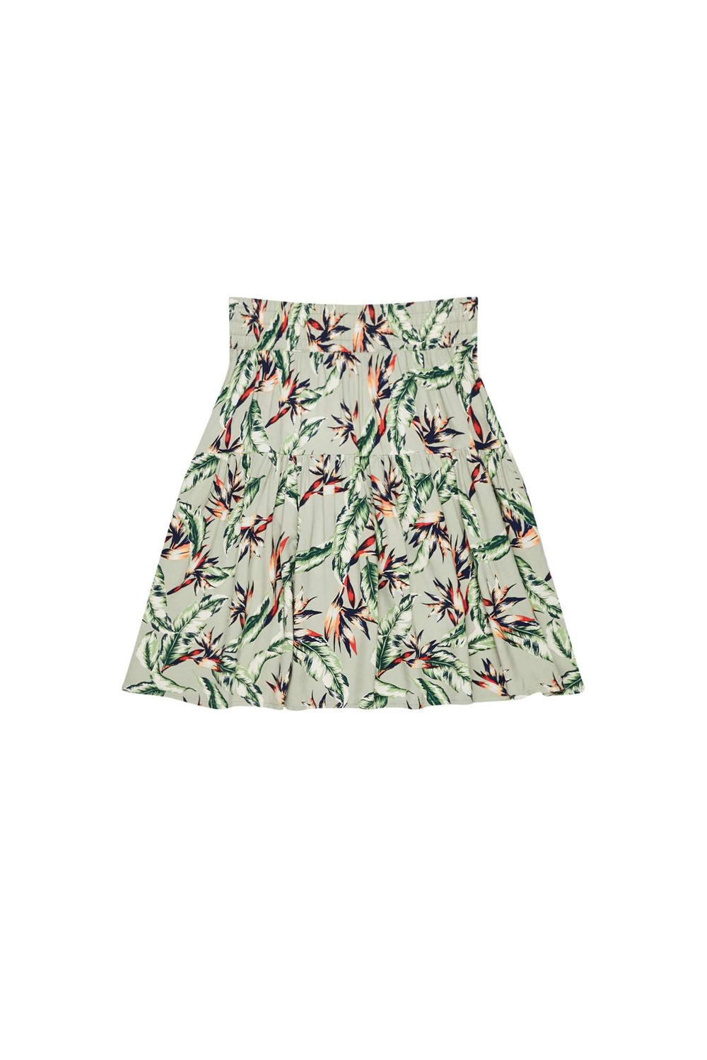 Skirt with a floral print