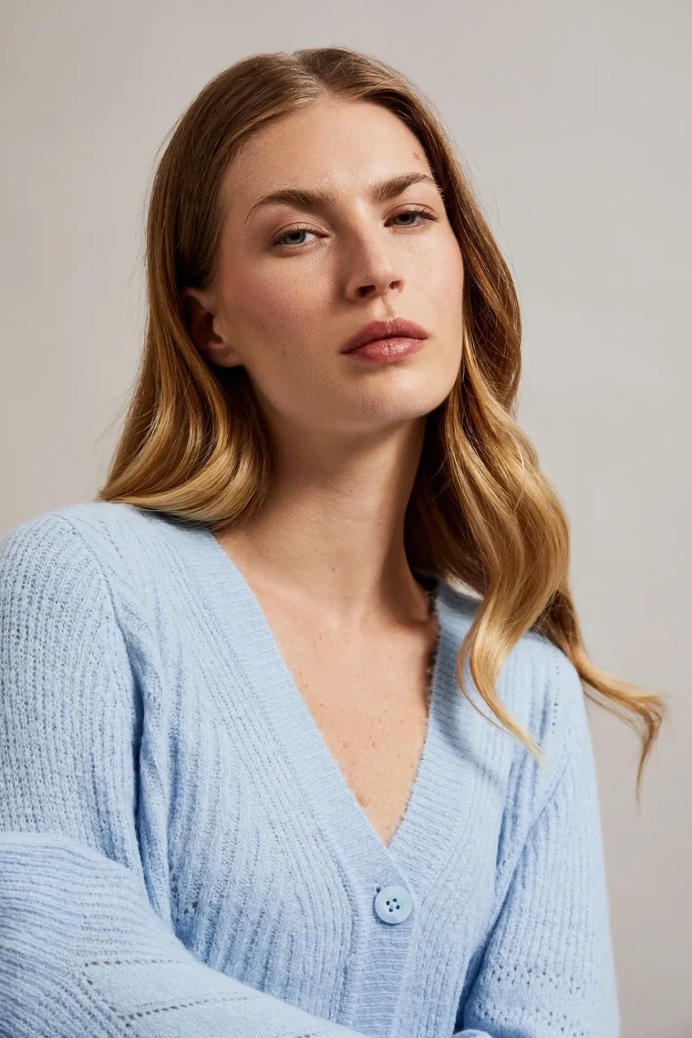 Marisse Women's Sweater Z-Sw-4508 L.Blue