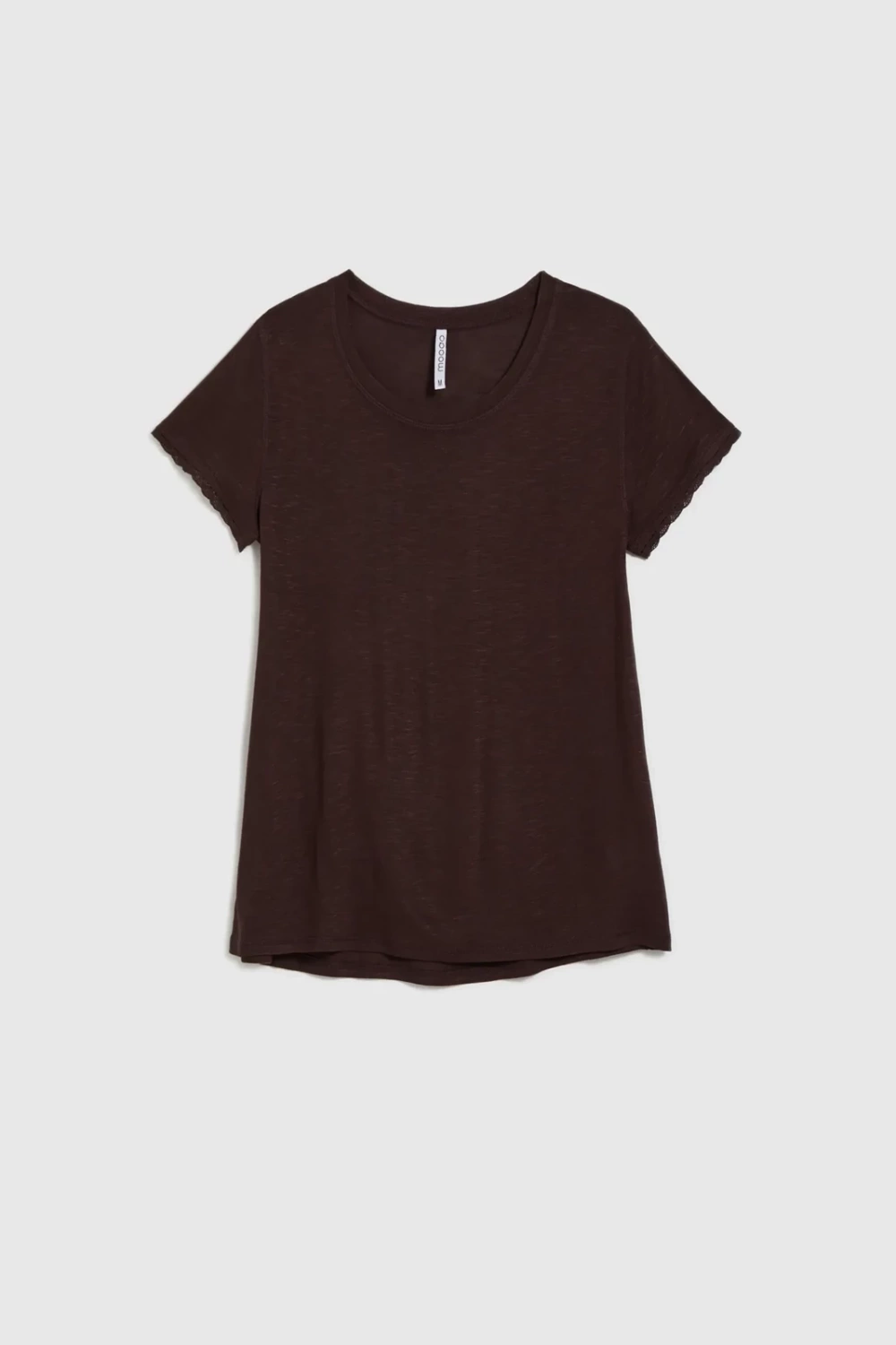 Marisse Brown Short-Sleeved Blouse