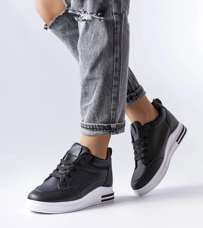 Gemre Adidași cu sclipici negru Bonevil