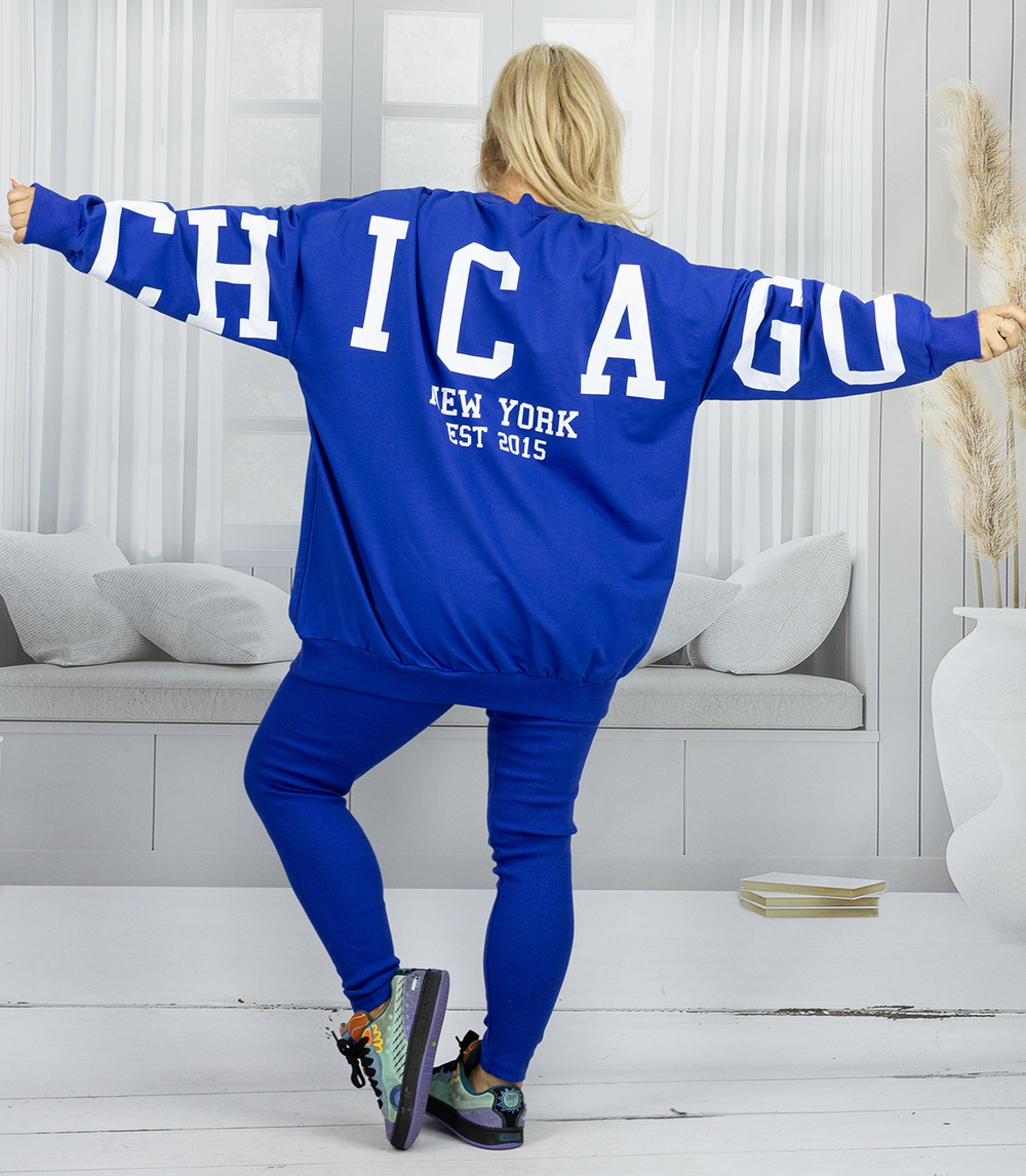 Pri Women's tracksuit loose sweatshirt + ribbed leggings CHICAGO