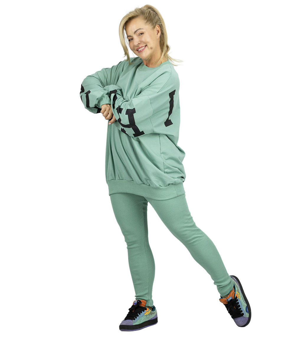 Pri Women's tracksuit loose sweatshirt + ribbed leggings CHICAGO