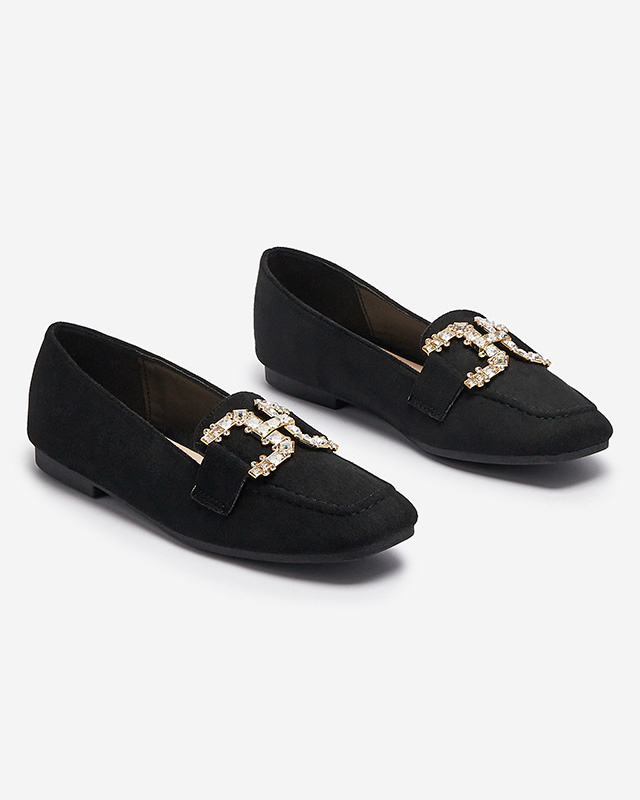 Resti Women's black moccasins Jaorica- Footwear