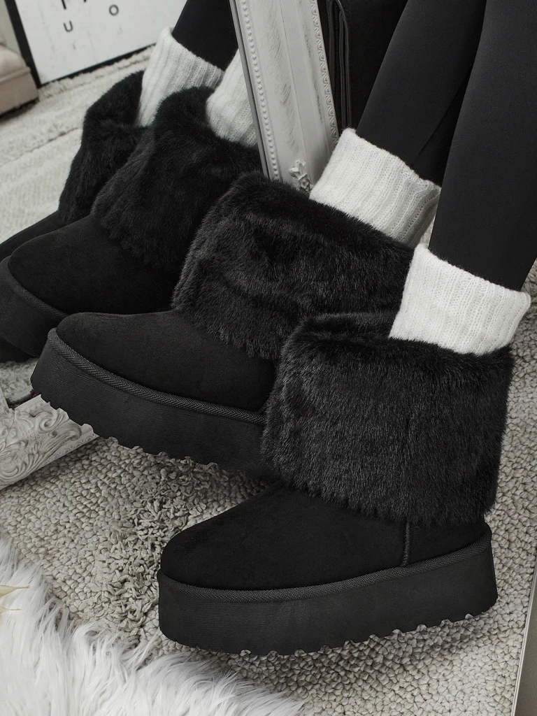 Дамски зимни ботуши Resti с козина Irelle
