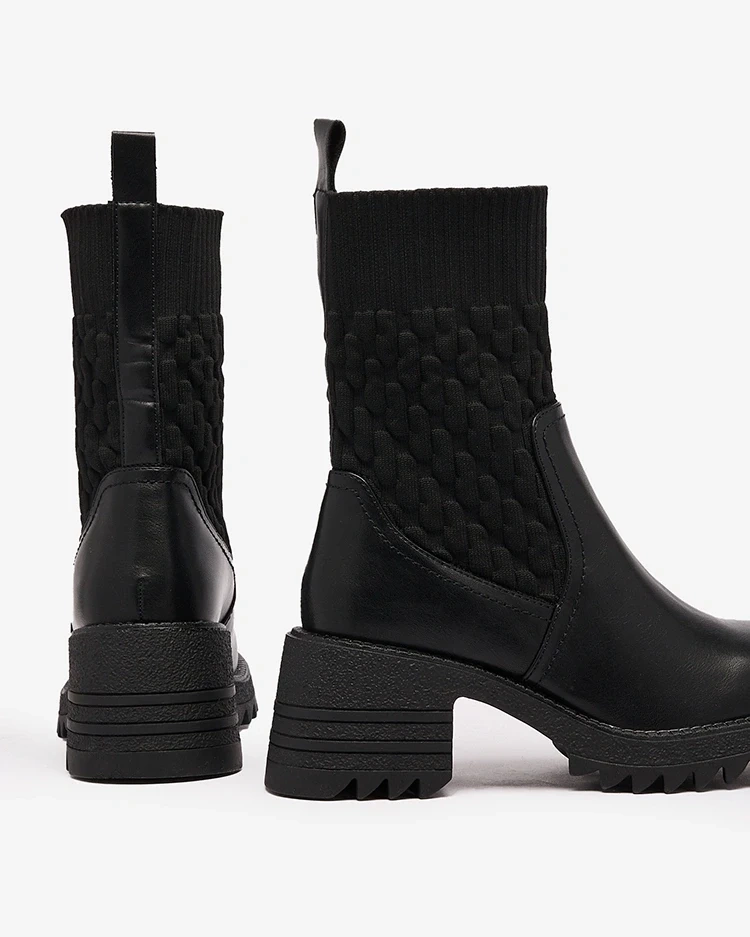 Resti Black women&#039;s Acigog flat heeled boots