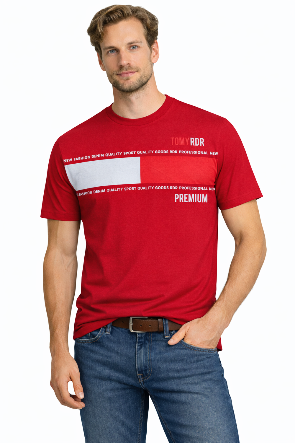 Червен пуловер