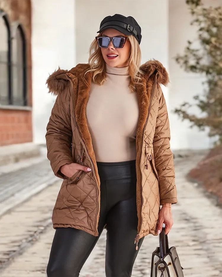 Resti Women's double-sided jacket in brown