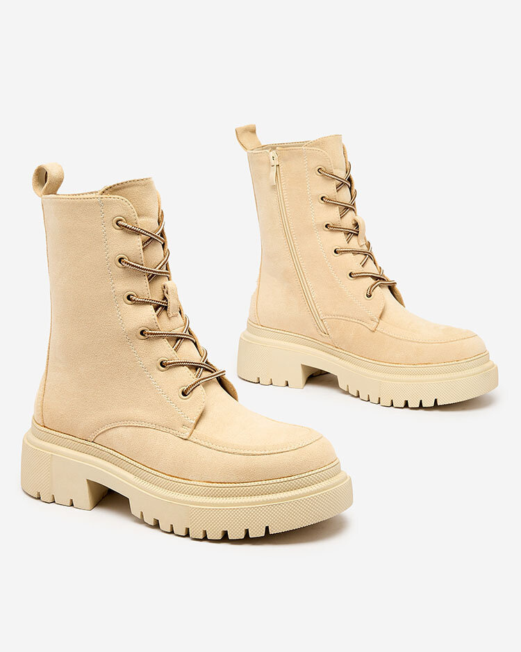 Resti Beige women&#039;s Cacava lace-up boots