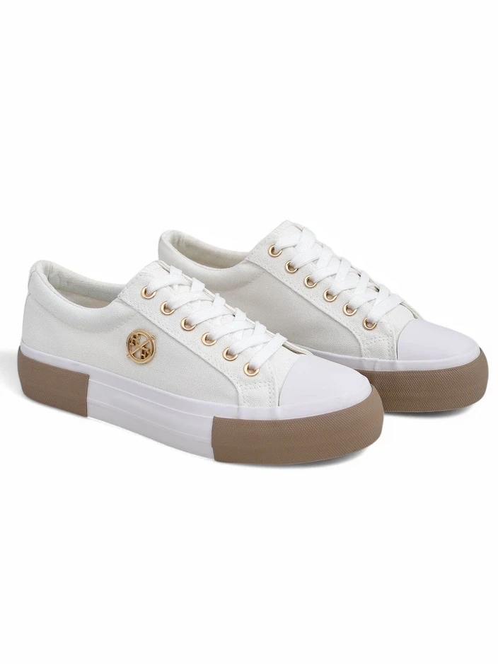 Resti Women's white Aurelio Canvas sneakers