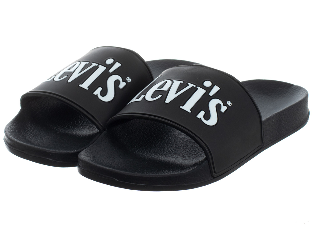 Дамски джапанки Levi's, черни