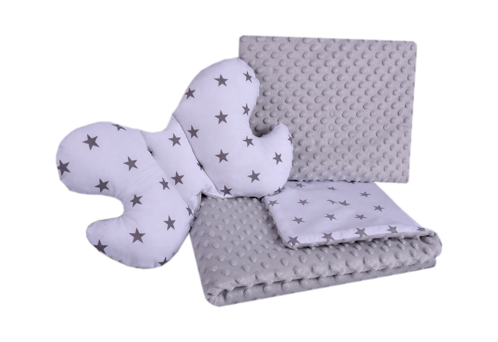 Medi Partners Set of a quilt with a pillow for a stroller