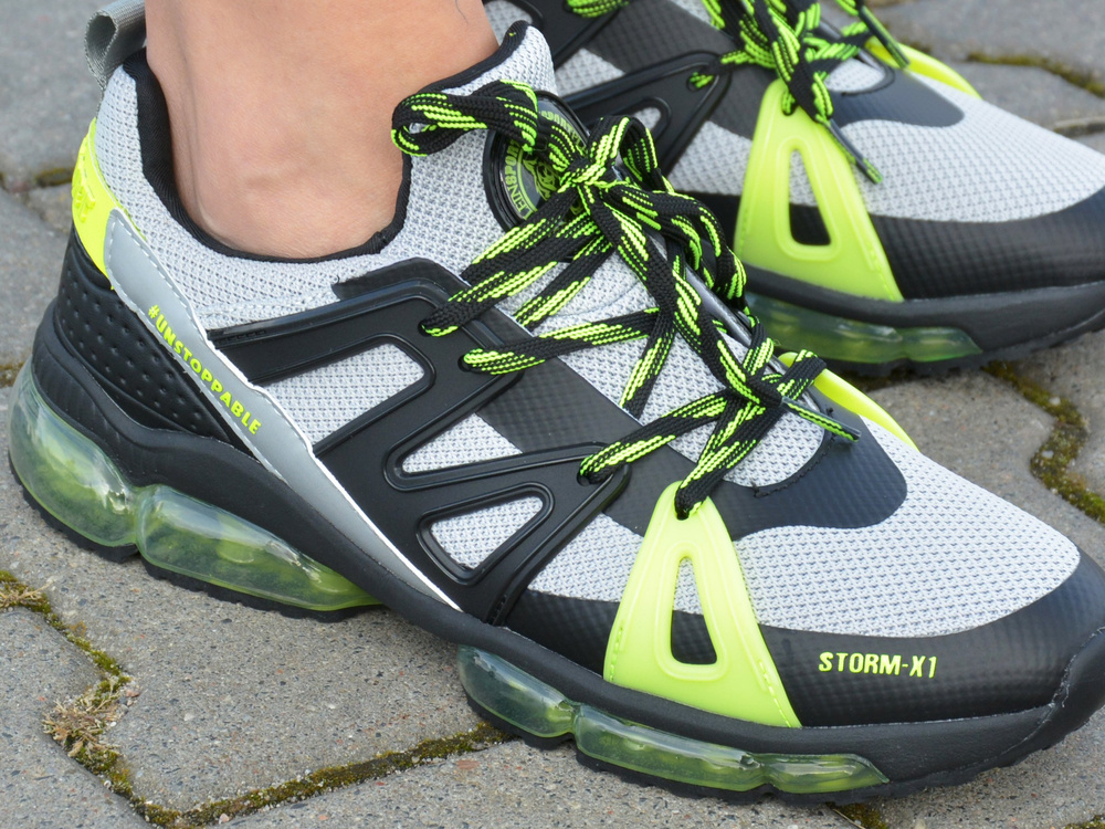PLEIN SPORT - Dámske tenisky Grey / Lime