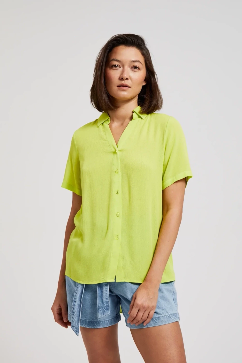 Marisse Women&#039;s Shirt L-Ko-4369 Lime