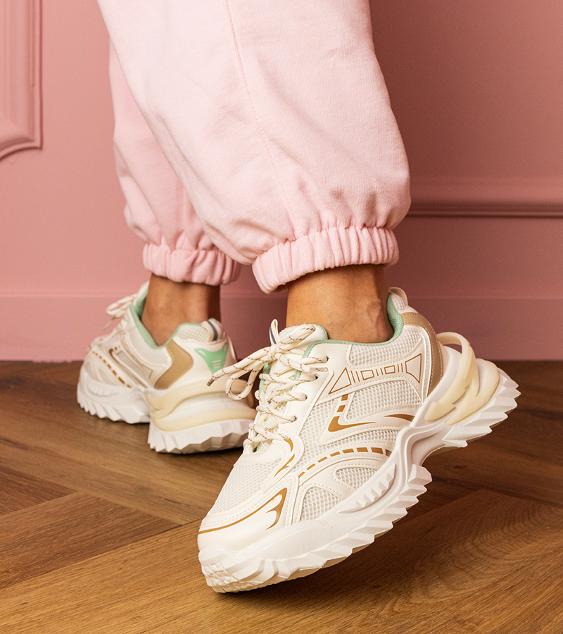 Gemre Adidași sport bej pe talpă groasă Lirana