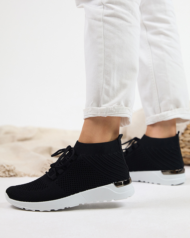 Resti Bamggy Women&#039;s Black Fabric Sports Shoes - Footwear