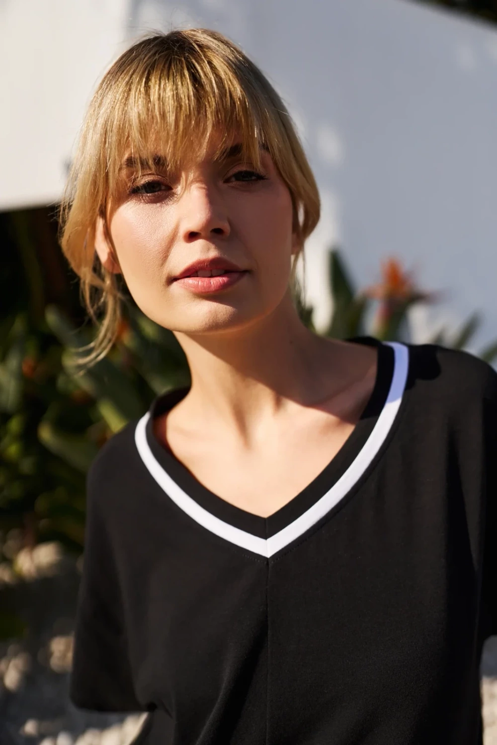 Marisse Women's T-Shirt L-Ts-4753 Black