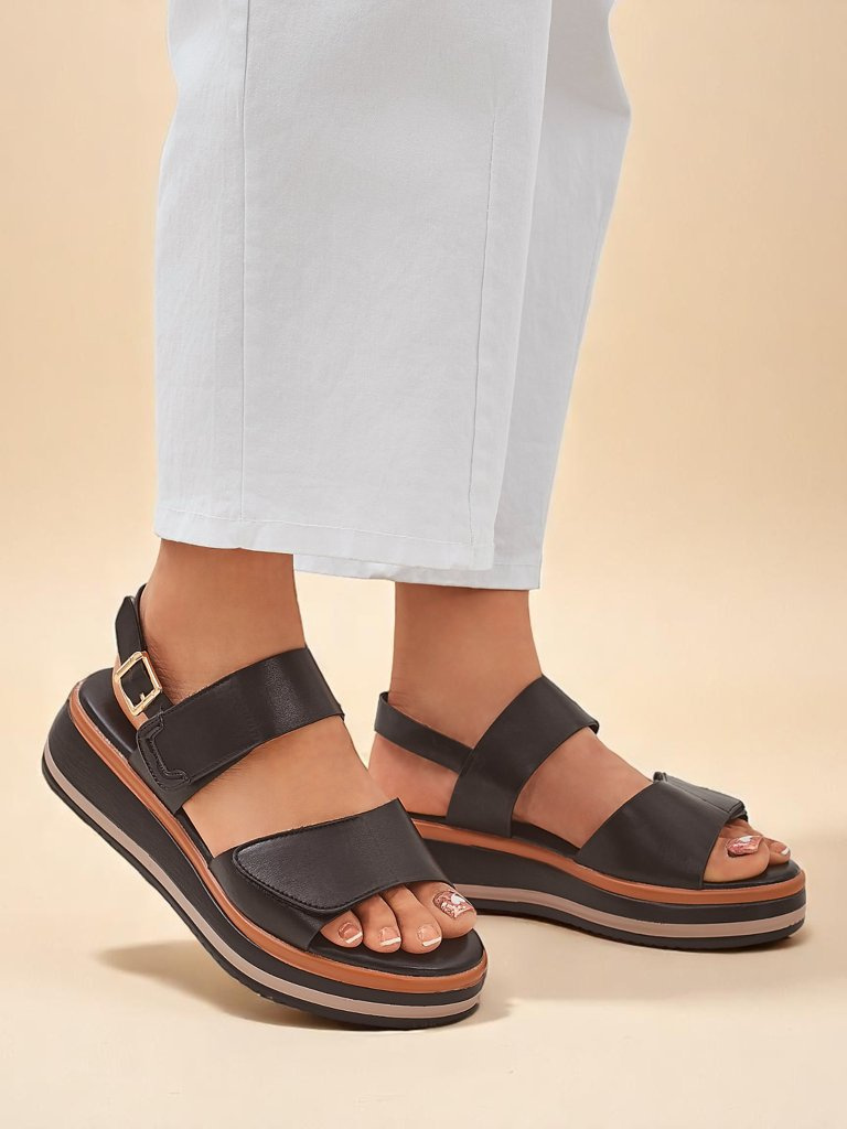 Resti Royal Fashion Women&#039;s Thick-Soled Tulip Sandals