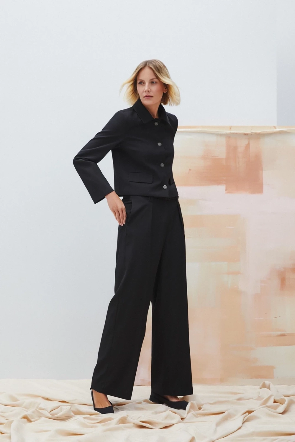 Marisse Women's Trousers L-Sp-4600 Black